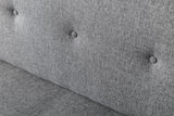 Canapé-lit 3 places Zoly Gris clair Tissu - 180 cm - Sans accoudoirs - Capitonné 