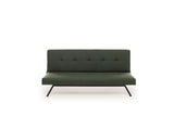 Canapé-lit 3 places Zoly Vert Tissu - 180 cm - Sans accoudoirs - Capitonné 