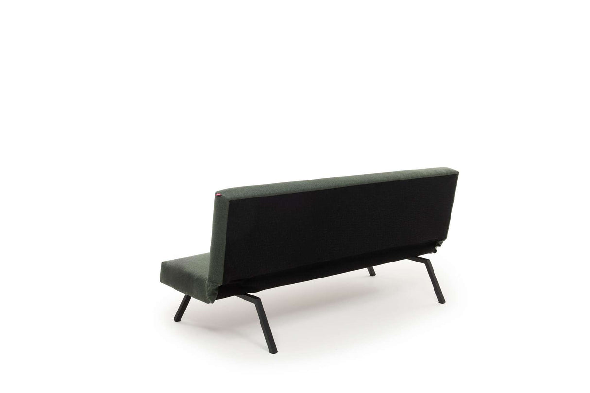 Canapé-lit 3 places Zoly Vert Tissu - 180 cm - Sans accoudoirs - Capitonné 