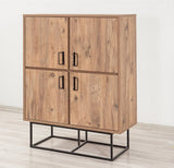 Armoire murale quantum solo pine noire de mélamine noire 93x115x36 cm