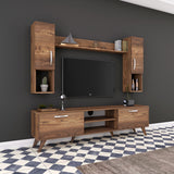 Ensemble de meubles TV Alta Walnut Melamine 180x48.6x35 cm