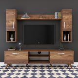 Ensemble de meubles TV Alta Walnut Melamine 180x48.6x35 cm