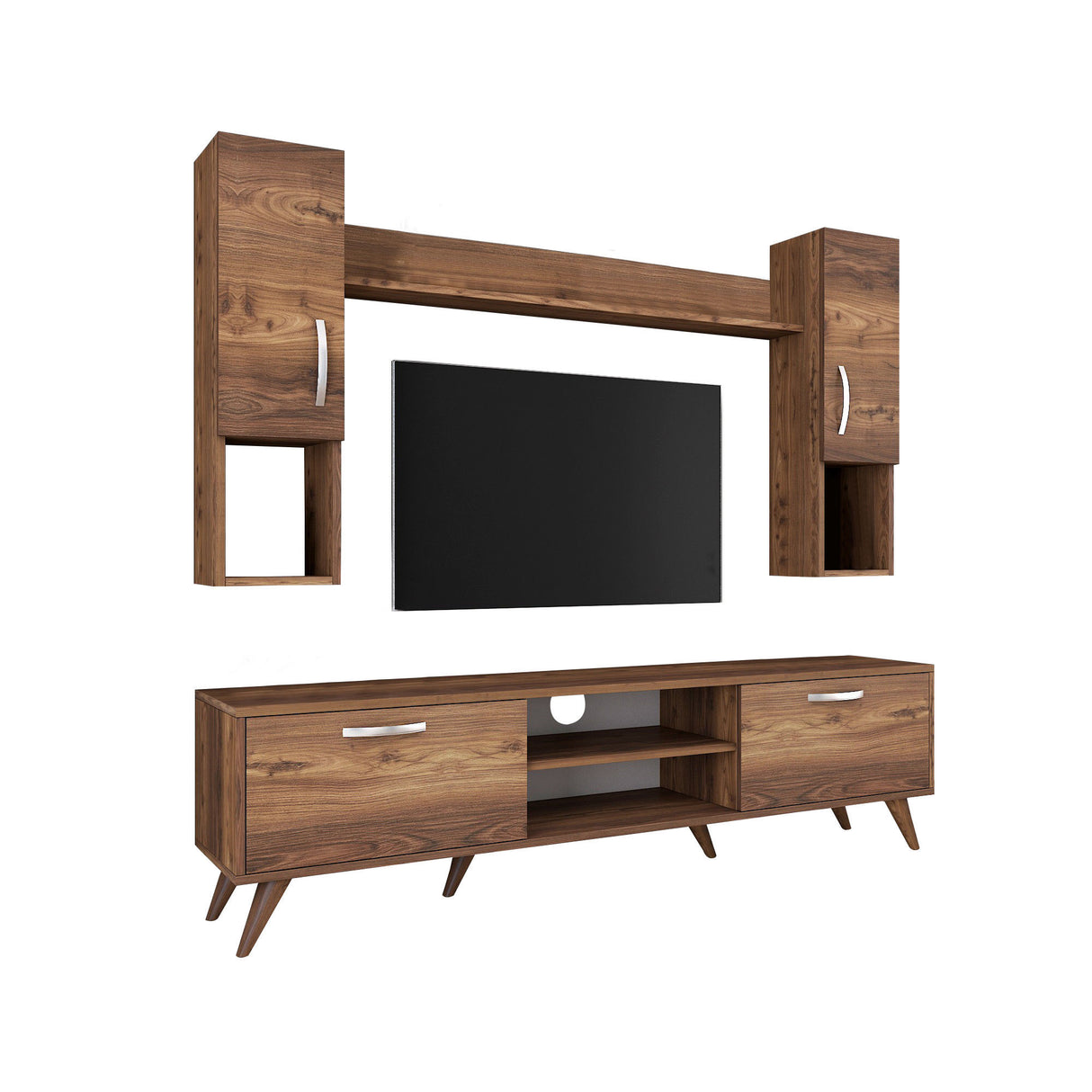 Ensemble de meubles TV Alta Walnut Melamine 180x48.6x35 cm