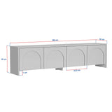 Aurelia tv-meubel wit 180 cm Gemelamineerd hout