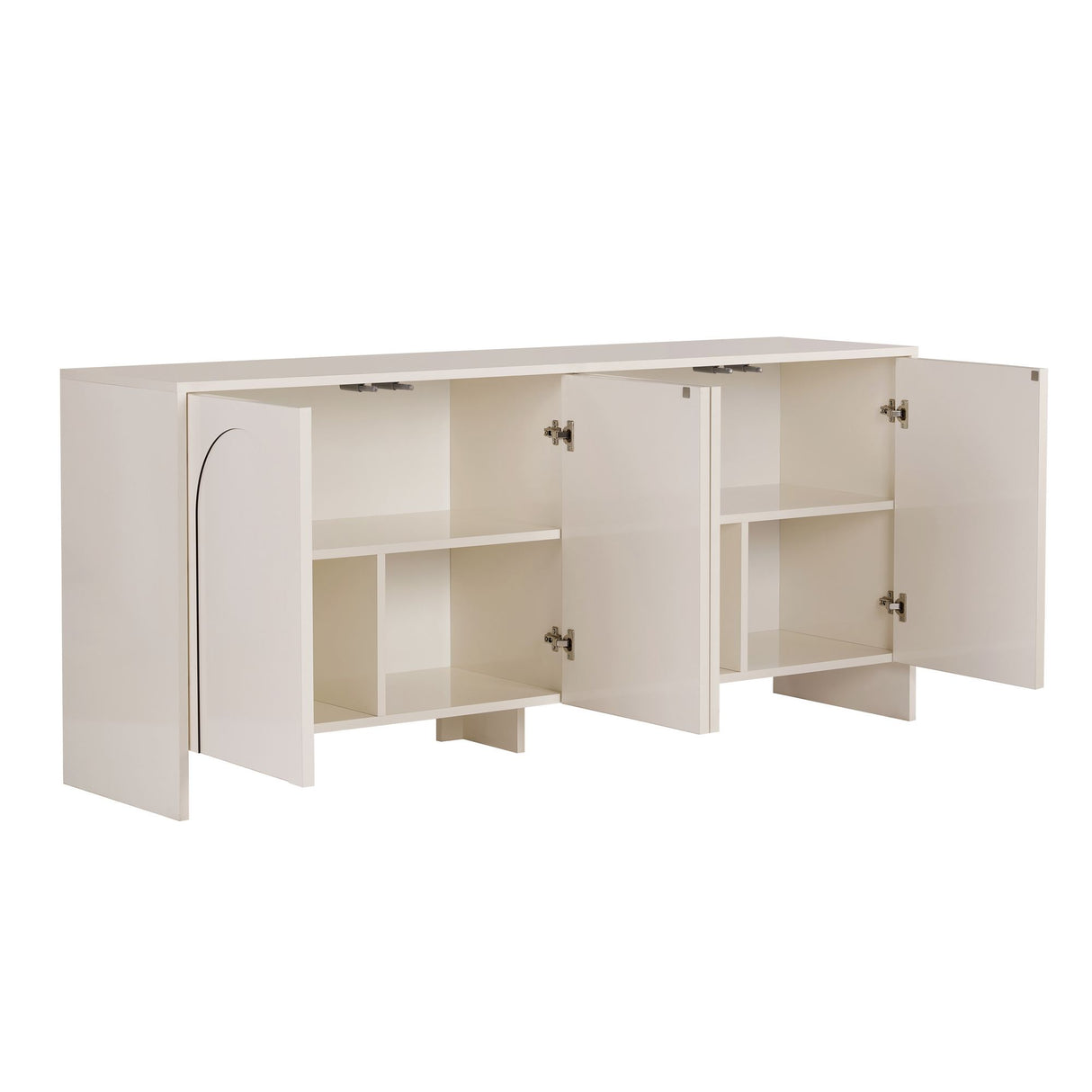 Arlen sidetable crème 180 cm Gemelamineerd hout