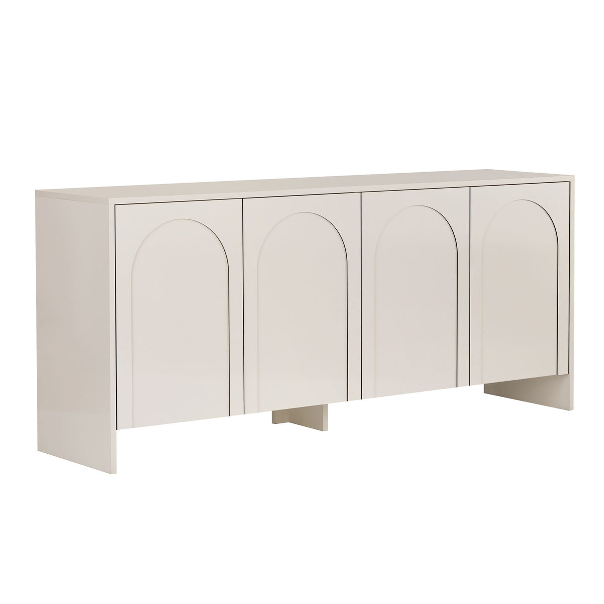 Arlen sidetable crème 180 cm Gemelamineerd hout
