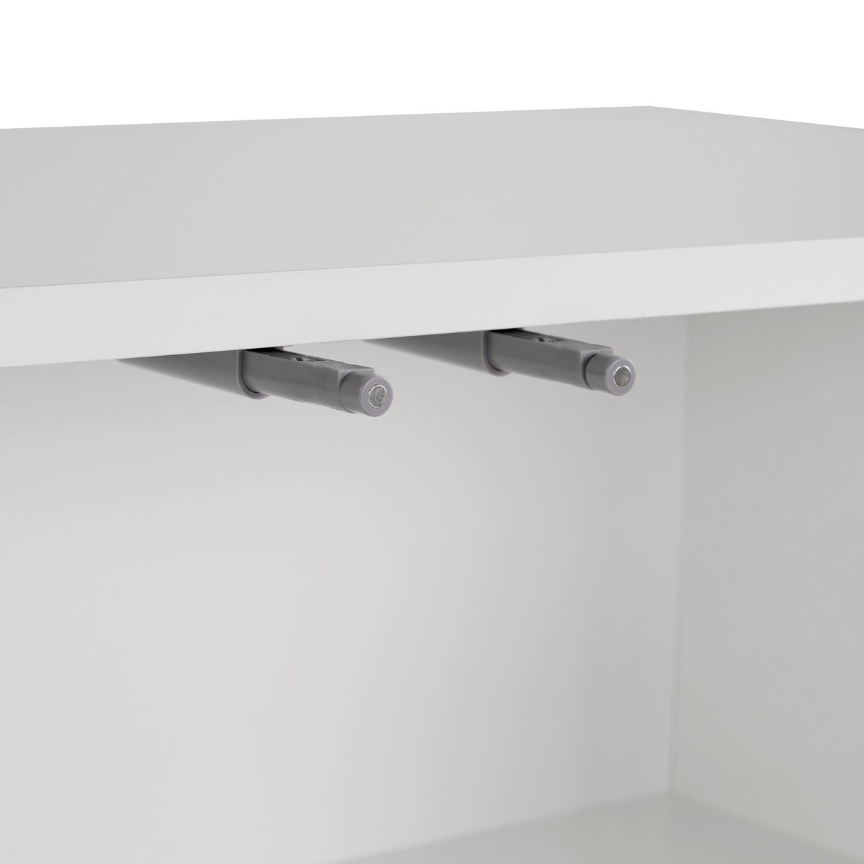 Table d'appoint Arlen blanche 180 cm bois composite enduit mélaminé