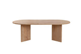 Table basse ovale Sapphire en chêne Look Sabla - 119x60 
