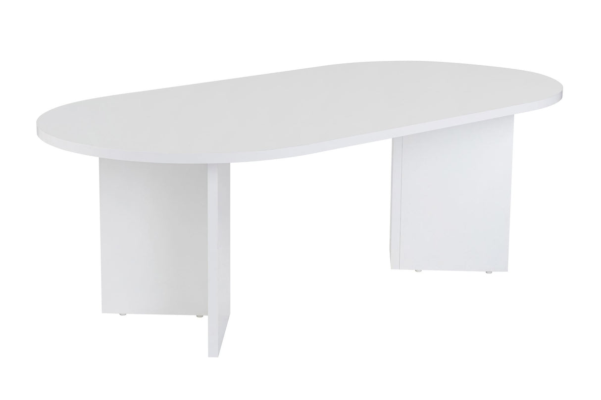Table basse ovale Sapphire blanc Sabla - 119x60 