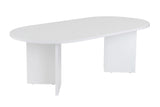 Table basse ovale Sapphire blanc Sabla - 119x60 
