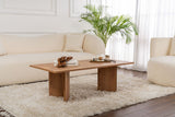 Table basse rectangulaire Siban aspect pin atlantique - 119x60 cm 