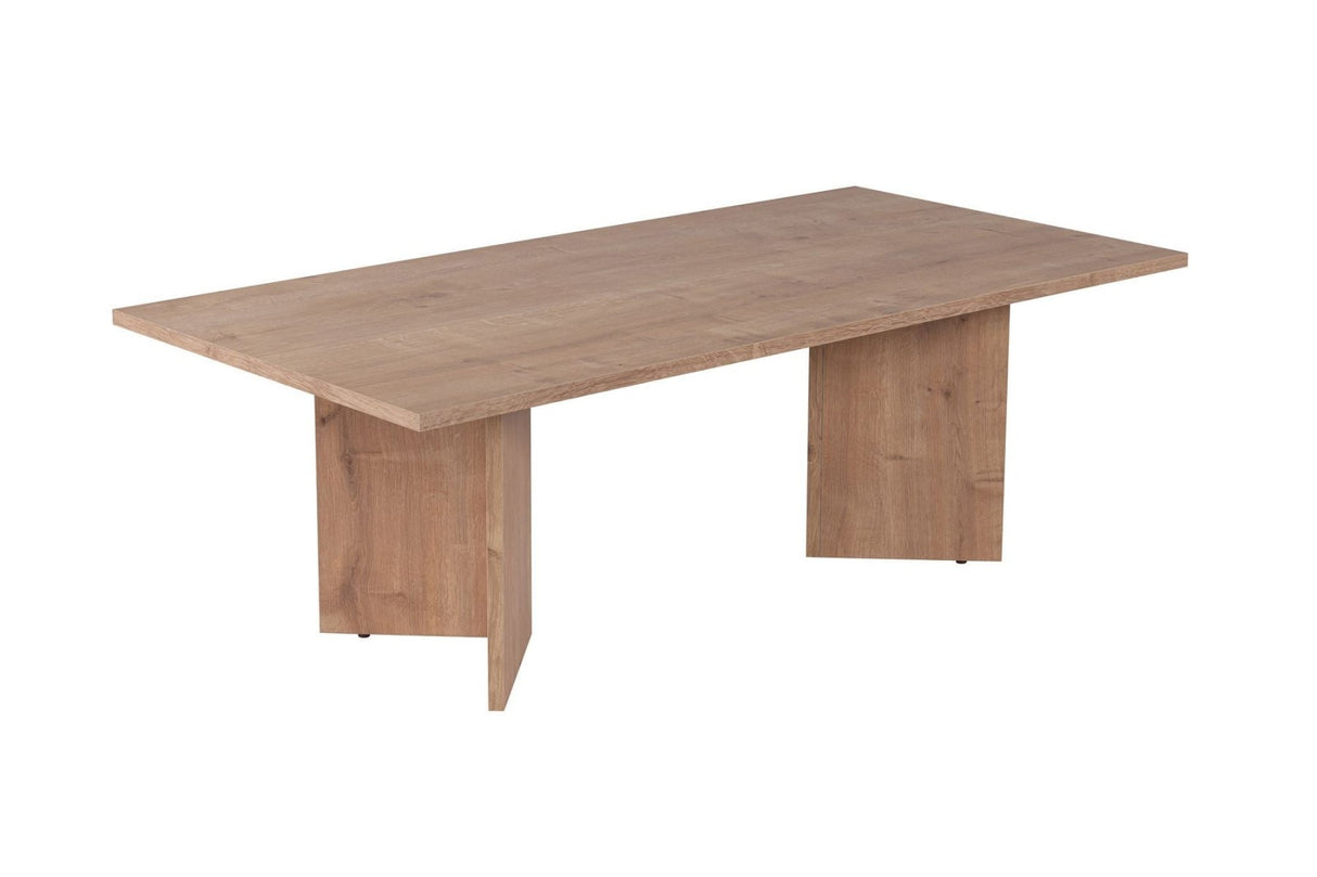 Table basse rectangulaire Siban Sapphire aspect chêne - 119x60 cm 