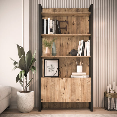 Bibliothèque Lyra Atlantic Pine Melamine 90x180x34 cm