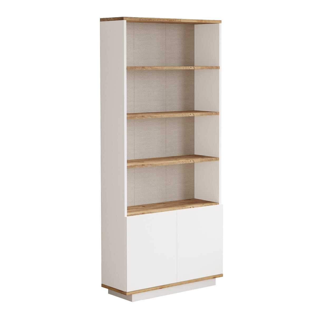 Boekenkast Nautica Atlantisch Dennenhout Wit Melamine 75x168,3x26,8 cm