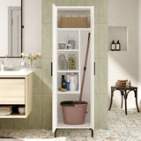 Armoire murale ithaca mélamine blanche 50,4x165x35,7 cm