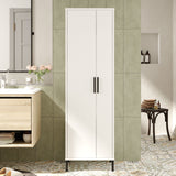 Armoire murale ithaca mélamine blanche 50,4x165x35,7 cm