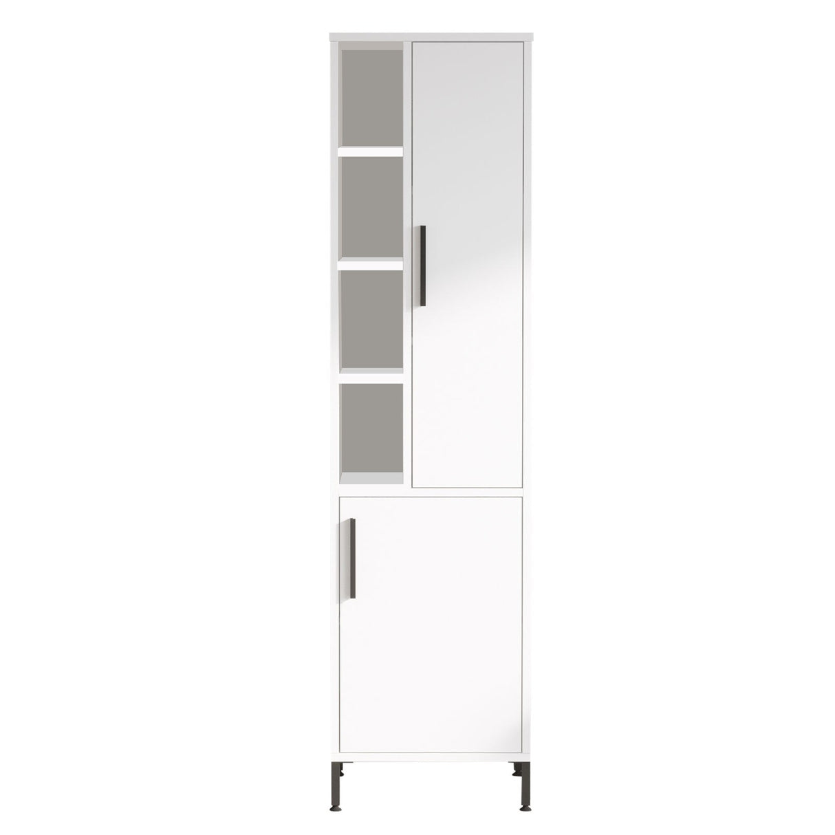 Armoire murale lumen mélamine blanche 45x173.6x35,5 cm