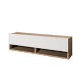 TV Meubel Elba Atlantisch Dennenhout Wit Melamine 100x29,1x31,6 cm