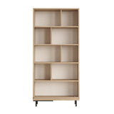 Boekenkast Kosmos Walnoot Eik Melamine 83,9x175,6x29,5 cm