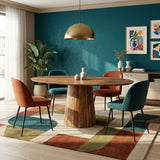 Ovale Eettafel Amelia Acaciahout O-poot