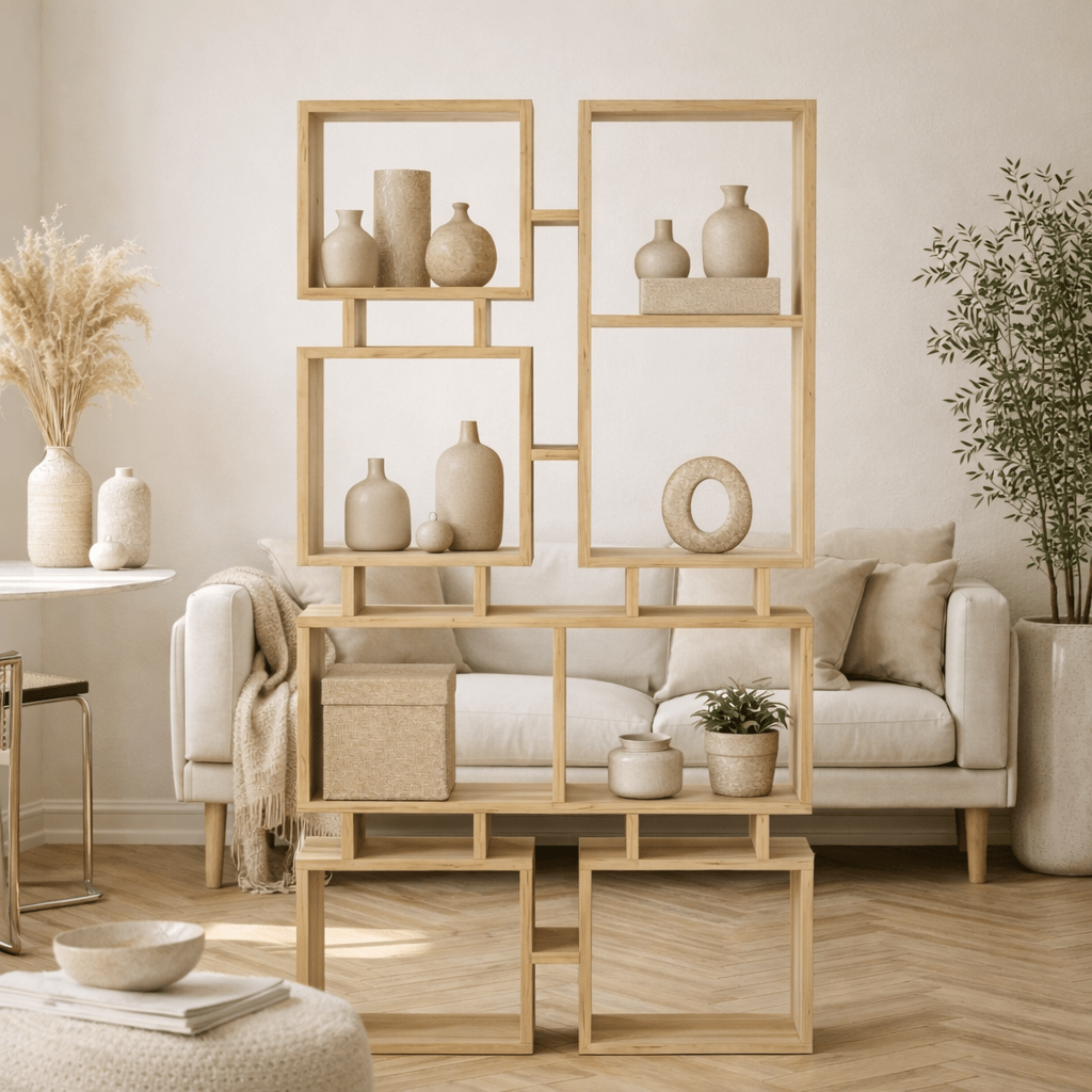 Bibliothèque rail Eik Melamine 79x166.5x24 cm