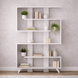 Boekenkasten - Boekenkast Rain Wit Melamine 120x162x20 cm - Dimehouse