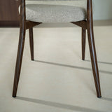 Eetkamerstoelen-Japandi Eetkamerstoel Yuka Zand - Walnootlook Frame-Dimehouse