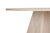 Eettafels - Eetkamertafel rond travertin - 120 cm - Mary - Dimehouse