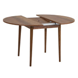 Eettafels - Eettafel Walnoot Melamine uitschuifbaar 100 - 130 cm - Vienna - Dimehouse