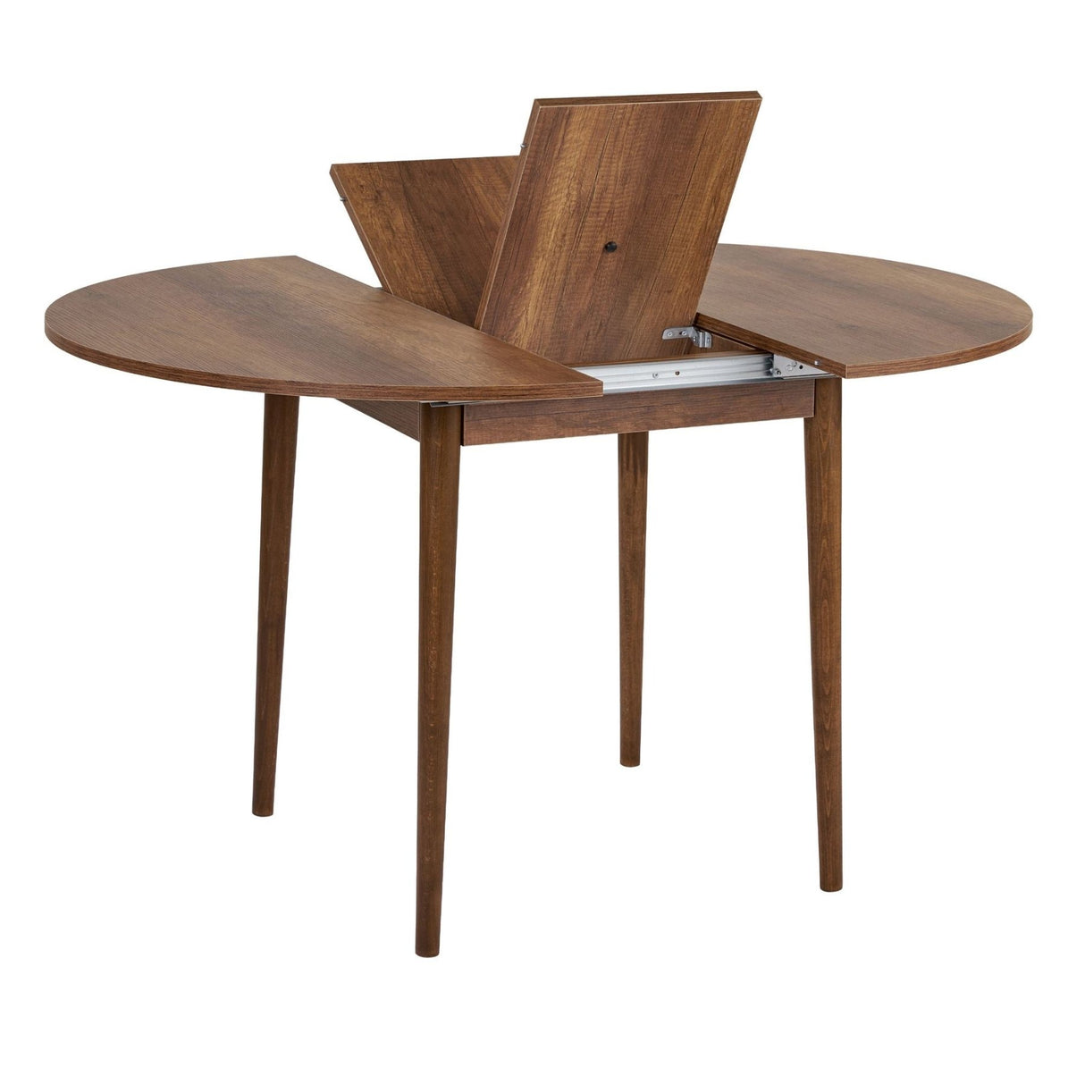 Eettafels - Eettafel Walnoot Melamine uitschuifbaar 100 - 130 cm - Vienna - Dimehouse