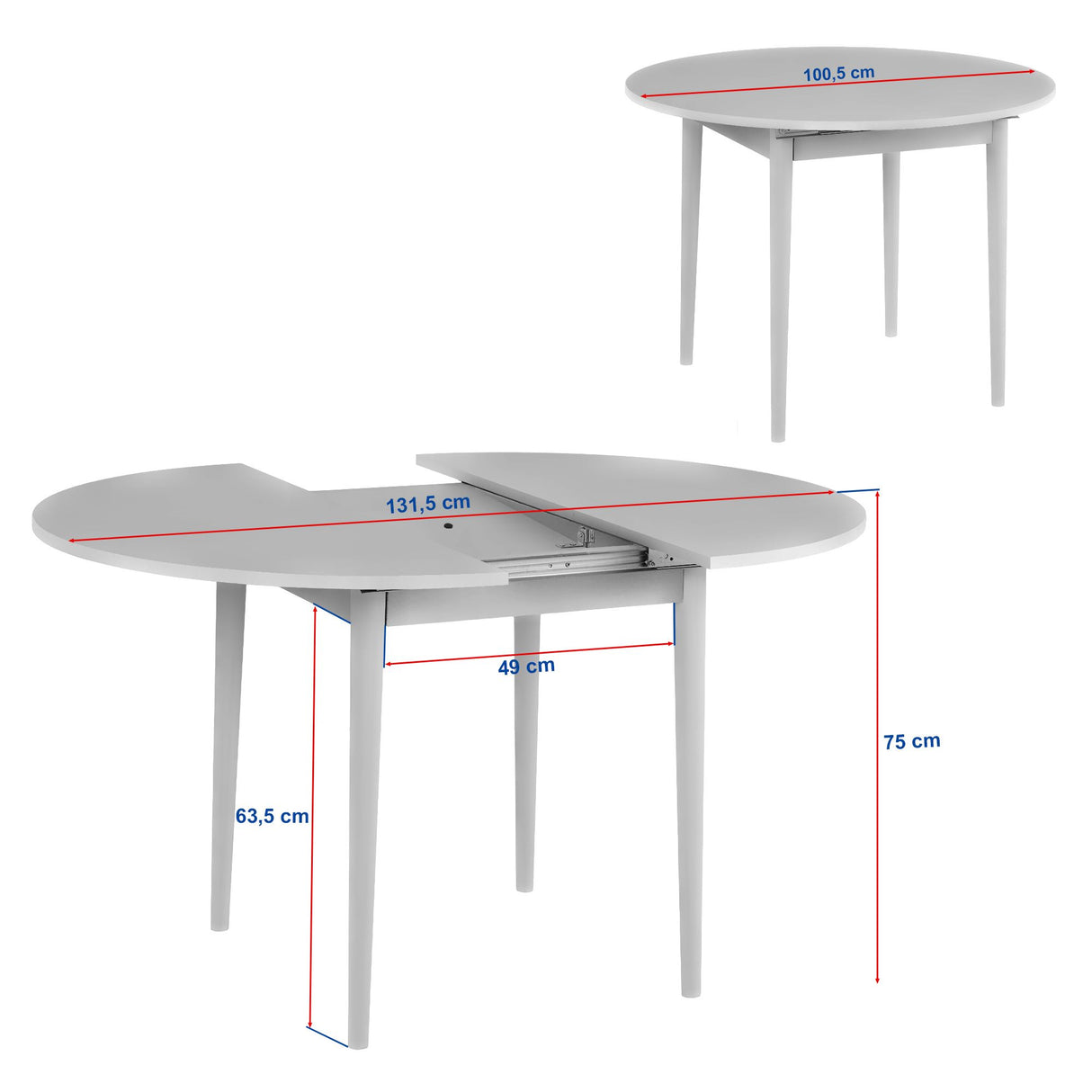 Table à manger noyer en mélamine rectangulaire 180x89,5x75 cm - Linova