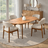 Eettafel Grenen Melamine uitschuifbaar 100-130 cm - Vienna