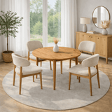 Eettafel Grenen Melamine uitschuifbaar 100-130 cm - Vienna