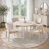 Eettafel Travertine Melamine uitschuifbaar 100-130 cm - Vienna