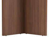 Table à manger noyer en mélamine rectangulaire 180x89,5x75 cm - Linova