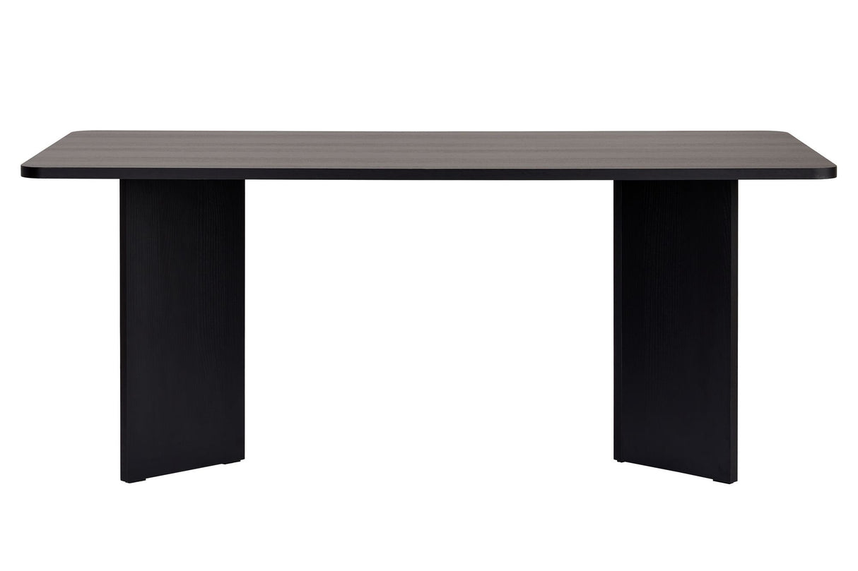 Sablin Table à manger en bois blanc 180x89,5x75 cm Bois Blanc Mélamine 