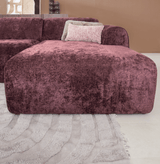 Banken-U-bank paars chenille stof - 342x165 cm - Shane-Dimehouse