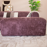 Hoekbank paars chenille stof - 292x170 cm - Shane - rechts