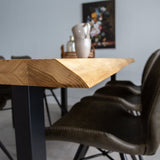 Table à manger revi Oak upoot noir