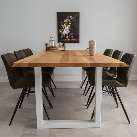 Table à manger Revi Oak Upoot White