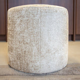 Hockers-Hocker beige chenille stof - 40x40x35 cm - Mara-Dimehouse