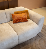 2-zits bank beige chenille stof - 195x85 cm - Shane