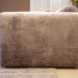Banken-2-zits bank taupe chenille stof - 195x85 cm - Shane-Dimehouse