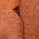 Banken-3-zits bank koper chenille bouclé - 240x98 cm - Jaylen-Dimehouse