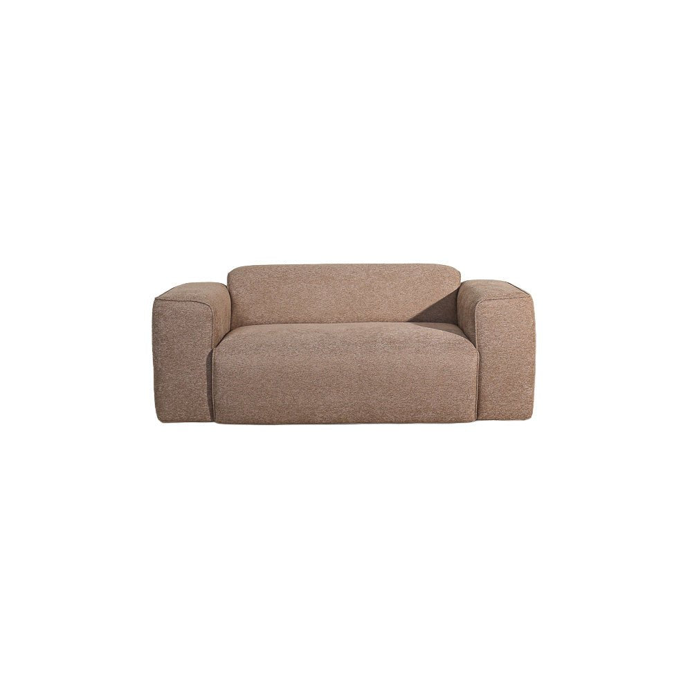Banken-2-zits bank taupe chenille bouclé - 186x98 cm - Jaylen-Dimehouse