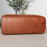 Hockers-Hocker cognac ecoleer - 98x88x43 cm - Jaylen-Dimehouse