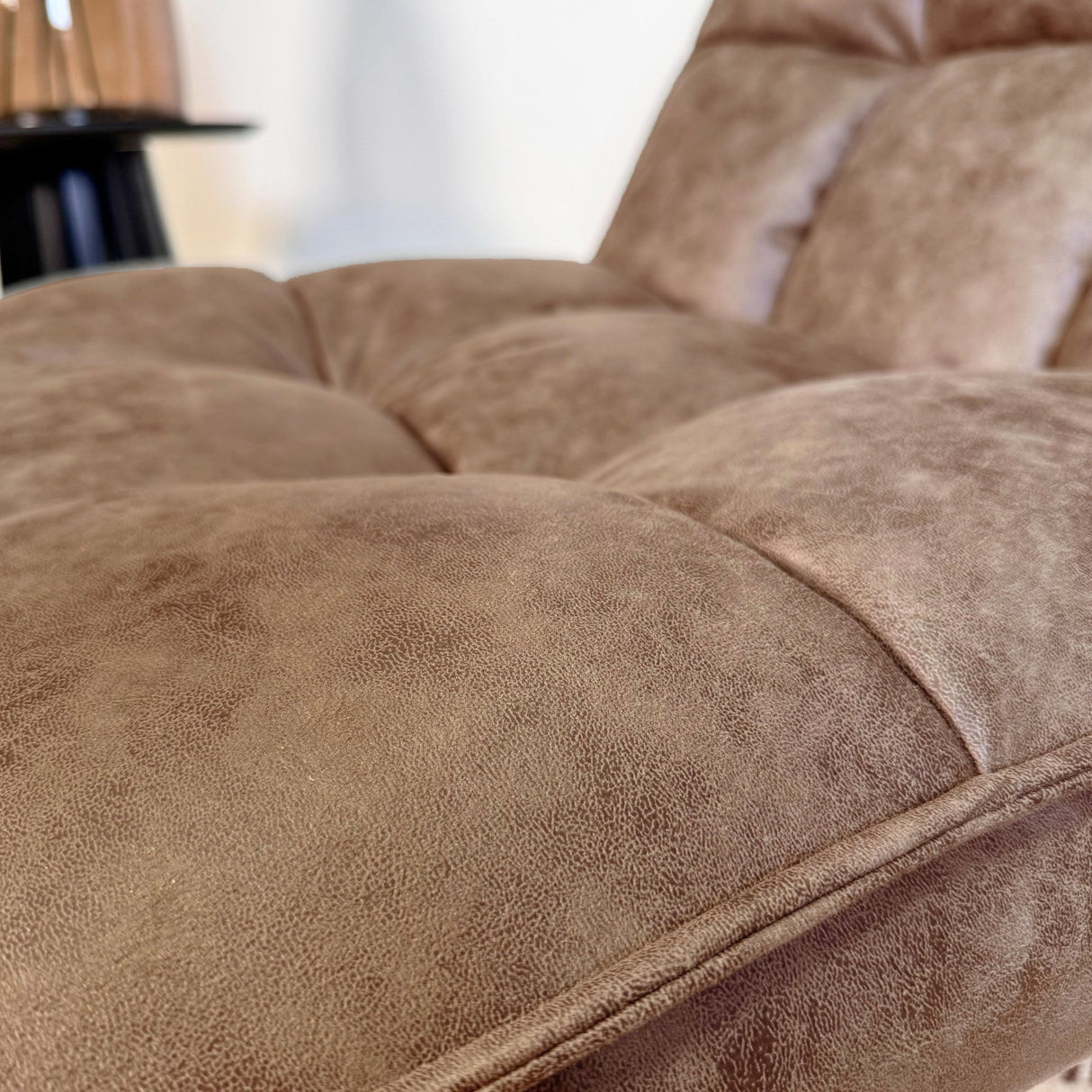 Draaifauteuil Yuki Cognac Eco-leer 360° Draaibaar