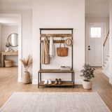 Meuble de rangement Porte-manteau Naturel Gorne 