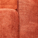 Hoekbank met lounge koper bouclé stof Nova - rechts