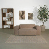Banken-2-zits bank taupe chenille bouclé - 186x98 cm - Jaylen-Dimehouse